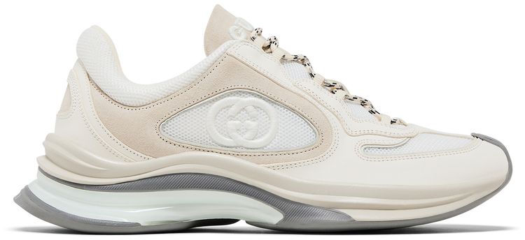 Gucci Run Sneaker White Suede
