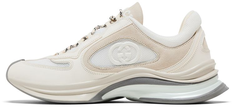 Gucci Run Sneaker White Suede