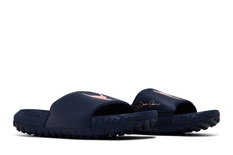 Project Rock 3 Slides UA \'Midnight Navy Flare Orange 3026034-403 New Men\'s 13 Project Rock 3 Slides UA  main image 4