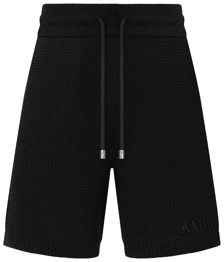 Amiri Crochet Mesh Short Black