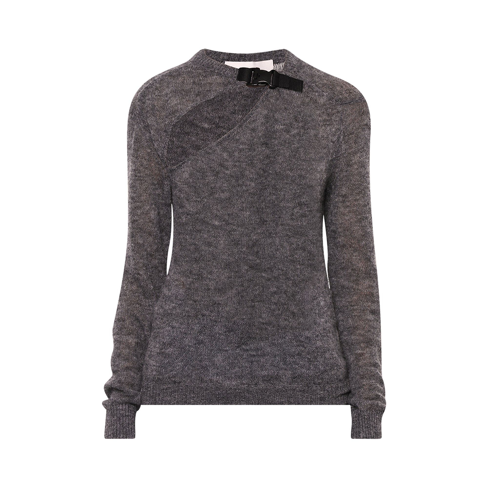 Buy Coperni Buckle Cut-Out Sweater 'Grey' - COPML159Y1002 GREY | GOAT