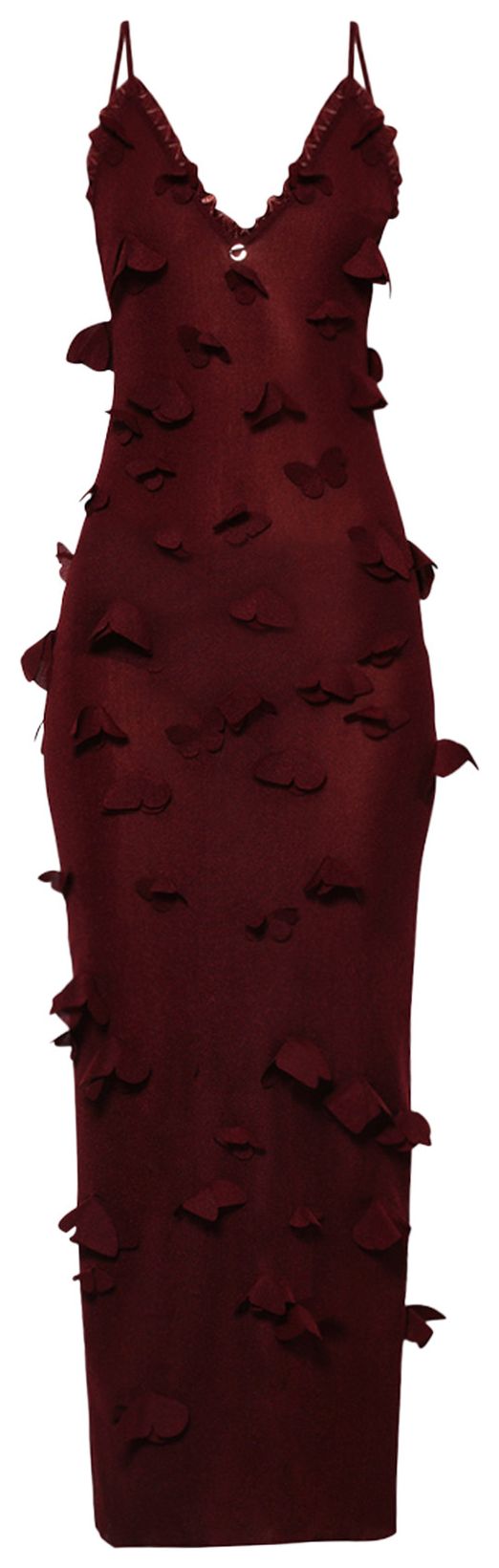 Coperni Butterflies Techno Dress Red Red