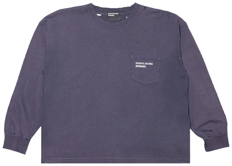Enfants Riches Deprimes Classic Logo Long Sleeve T Shirt Faded Purple