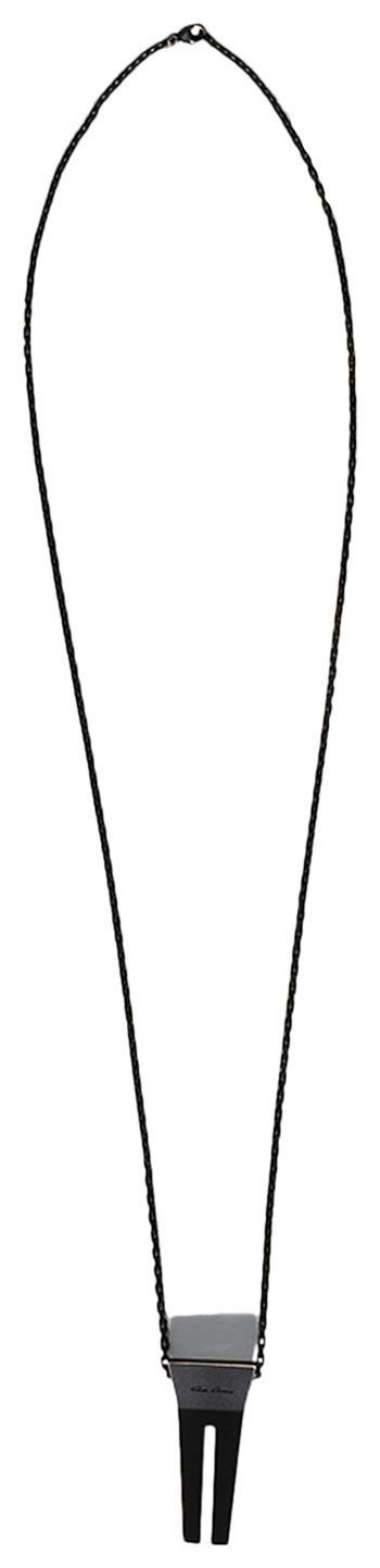 Rick Owens Open Trunk Charm Brassed Black