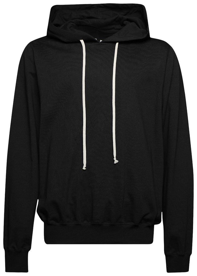 Rick Owens Jersey Hoodie Black