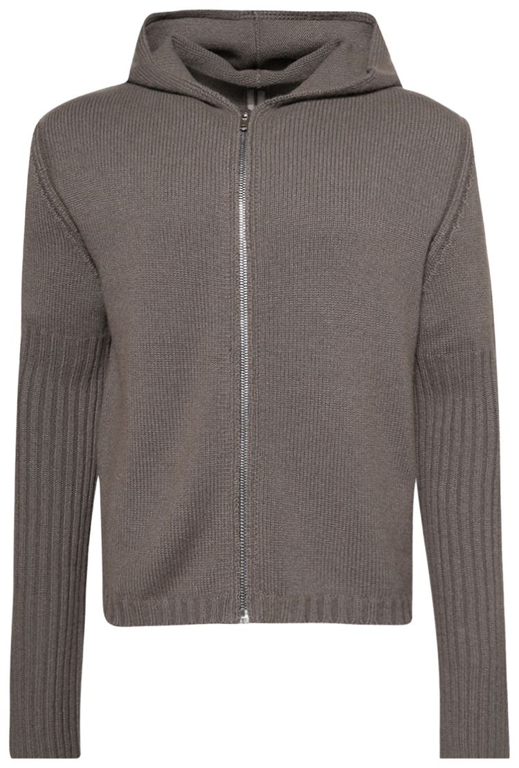 Rick Owens Zipped Hoodie Dust