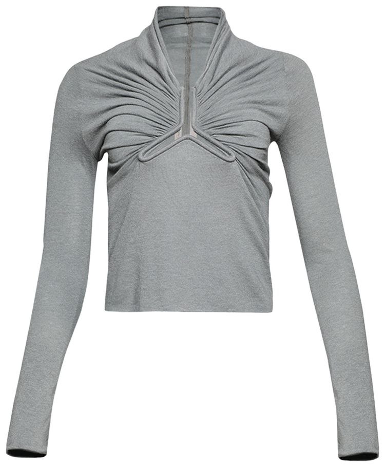 Rick Owens Allanah Long Sleeve Top Washed Indigo