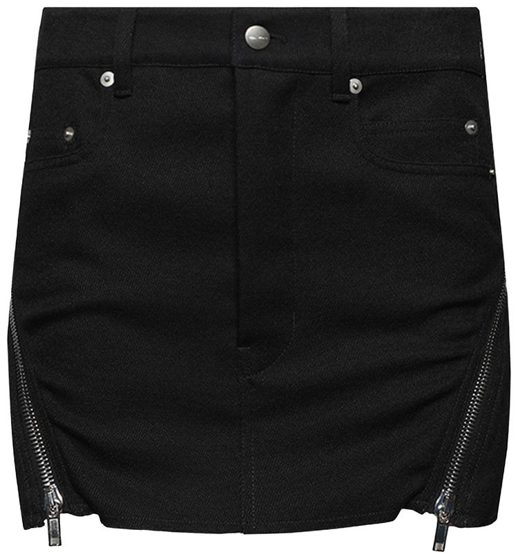 Rick Owens Bolan Banana Mini Skirt Black