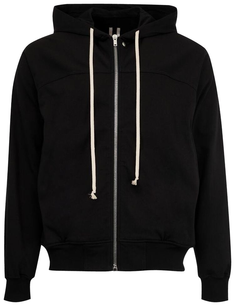 Rick Owens Zip Up Hoodie Black