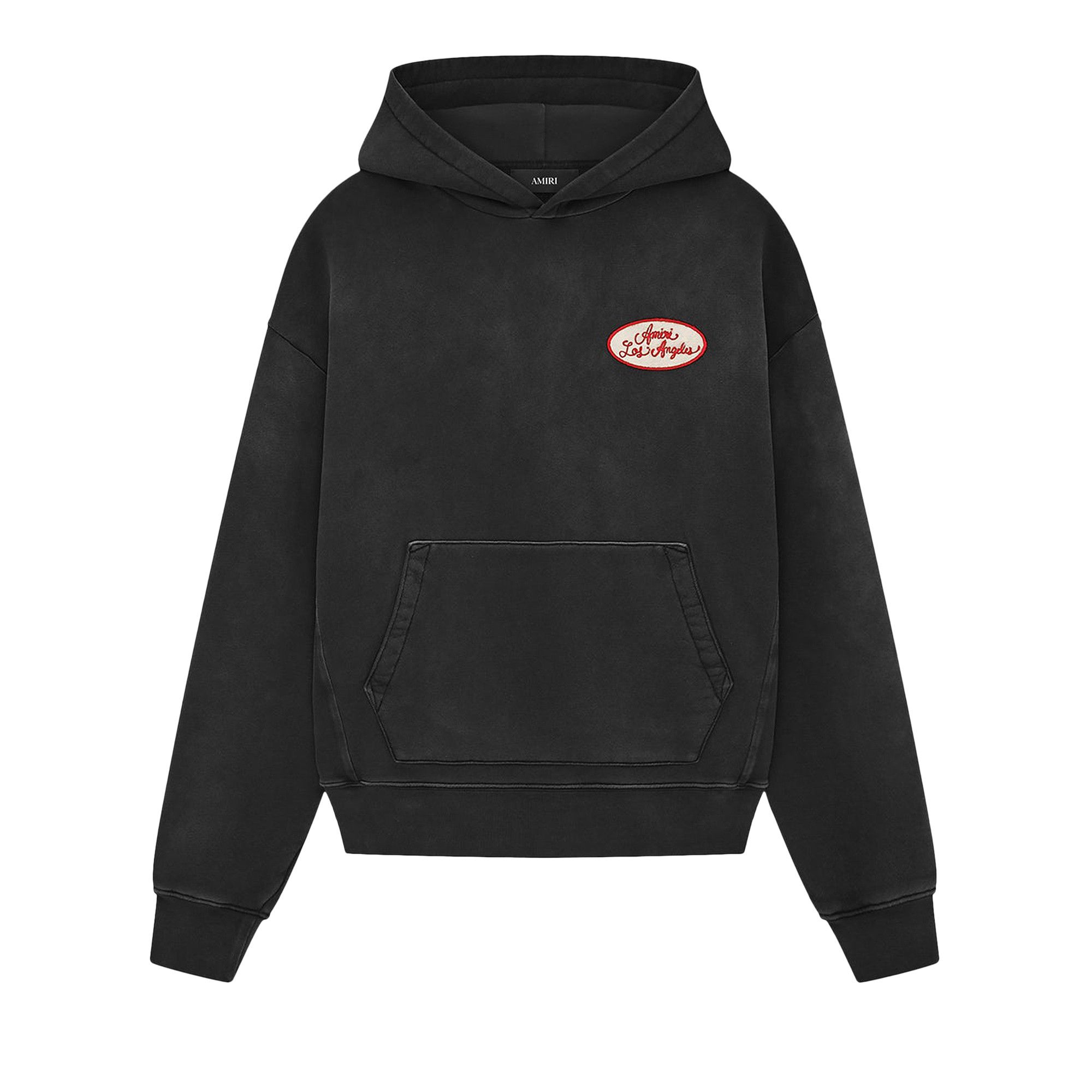 Buy Amiri Station Patch Oversized Hoodie 'Black' - AMJYHD1119 BLAC