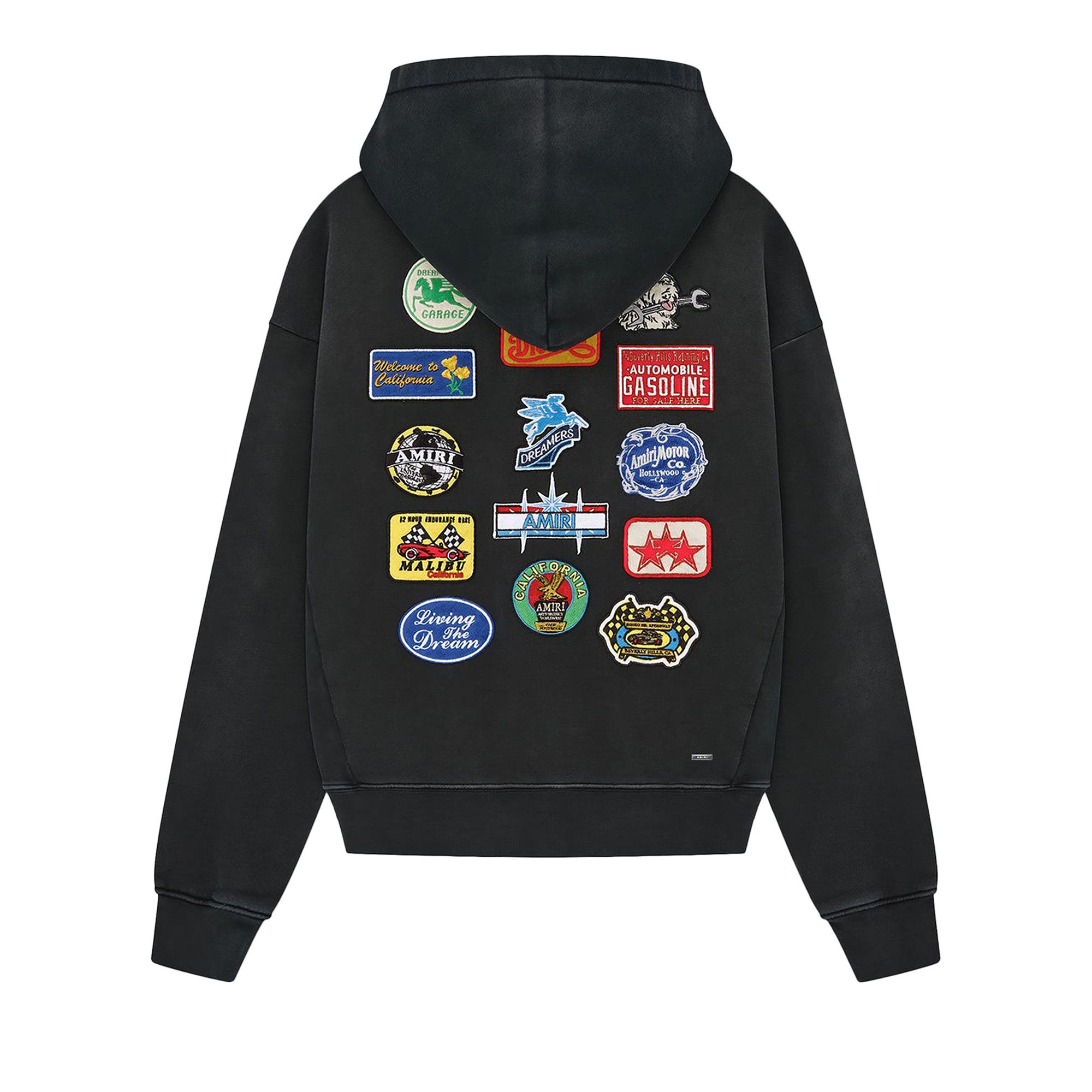 Buy Amiri Station Patch Oversized Hoodie 'Black' - AMJYHD1119 BLAC