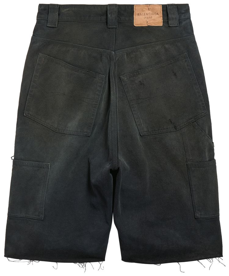 Balenciaga Ripped Off Shorts BlackGreenRed