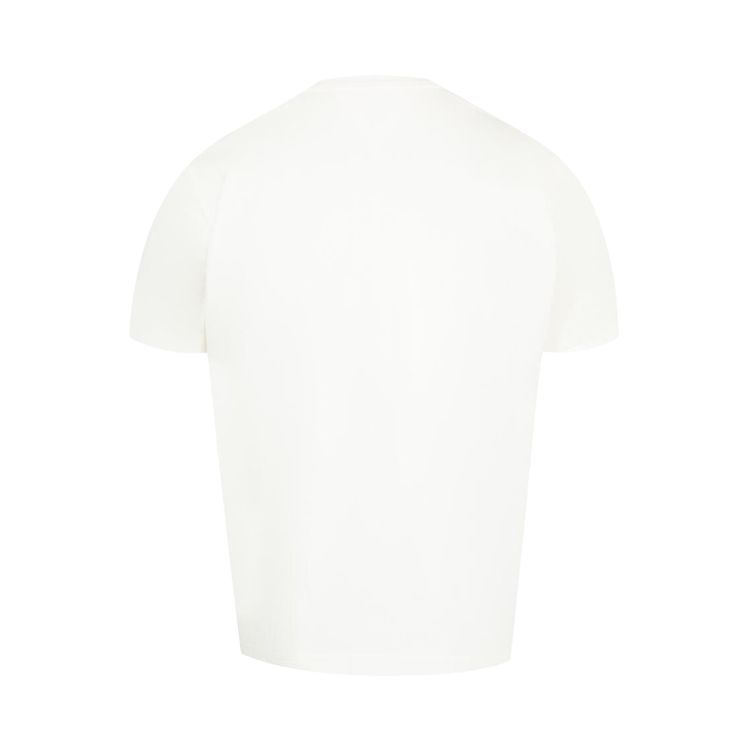 Bottega Veneta Mushroom Embroidered Crewneck T Shirt Chalk