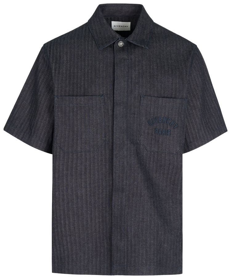 Givenchy Short Sleeve Shirt Dark Blue