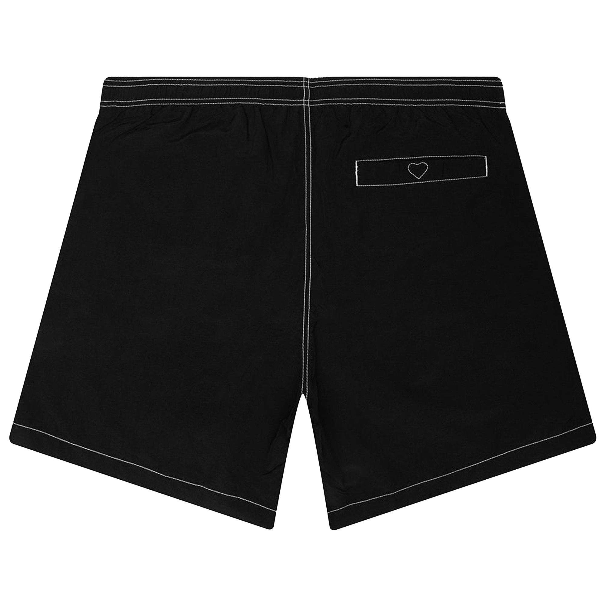 Buy Human Made Heart Swim Shorts 'Black' - HM29PT024 BLAC | GOAT