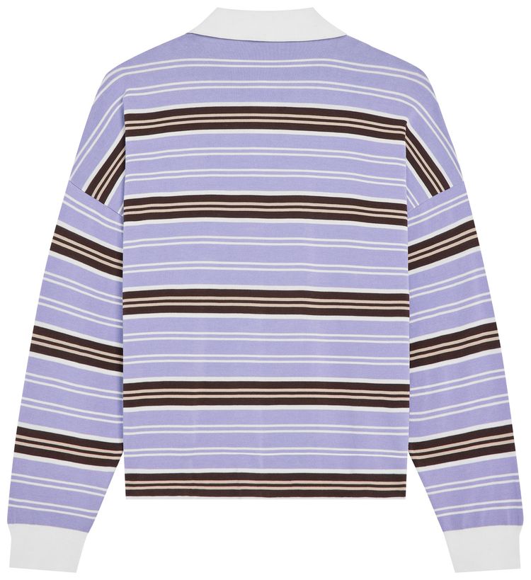 CELINE Polo Sweater LilacBrownEcru