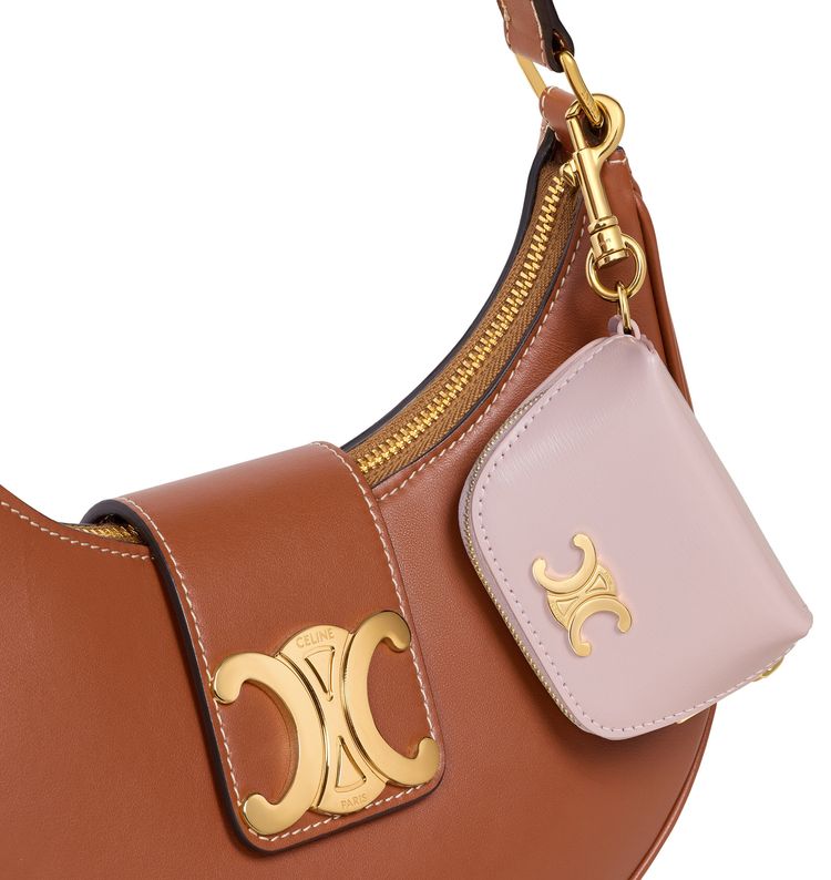 CELINE Micro Triomphe Charm Bleached Pink