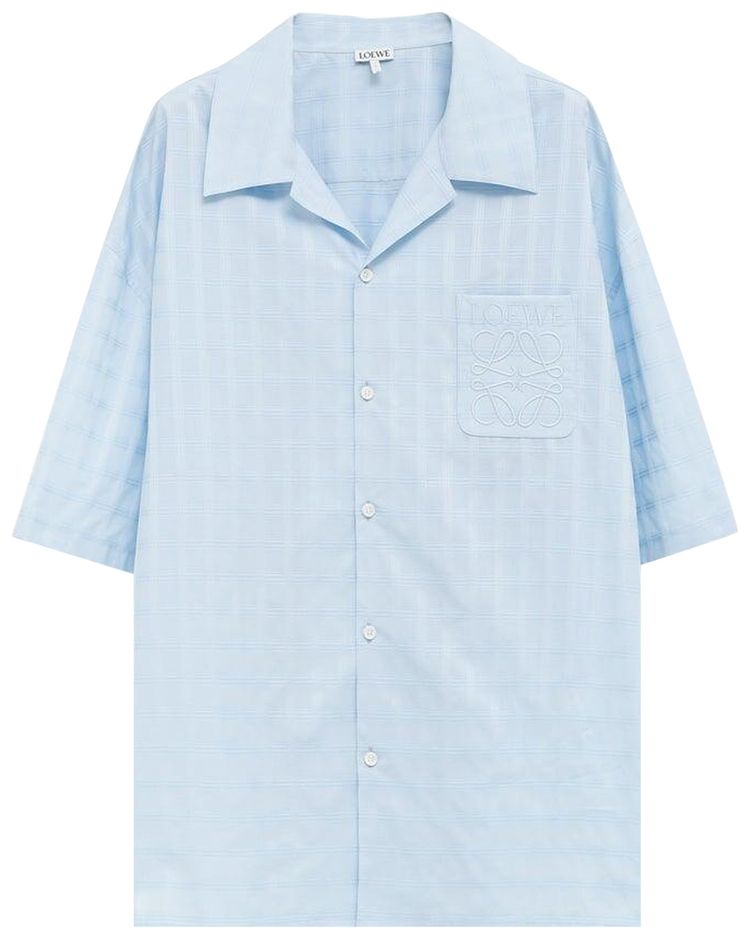 Loewe Short Sleeve Shirt Light Blue