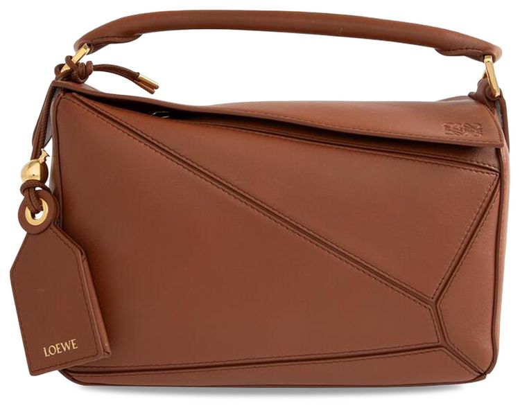 Loewe Small Featherlight Puzzle Bag Pecan