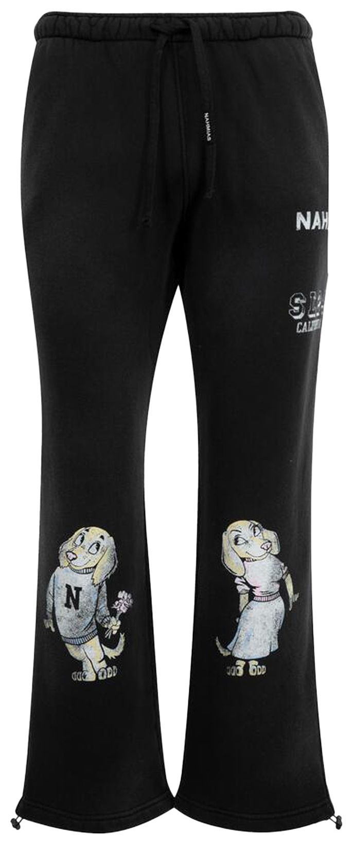 Nahmias Mascot Wide Sweatpants Worn Black