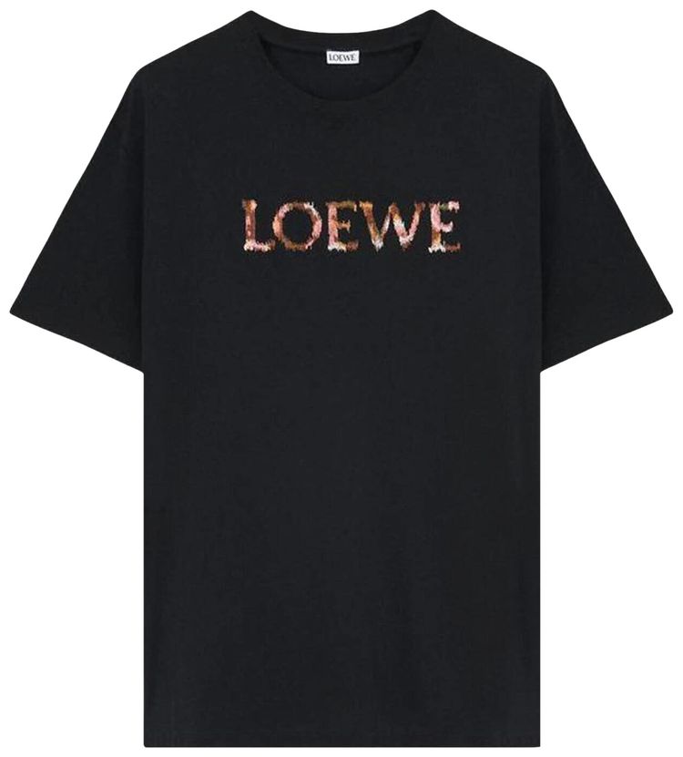 Loewe Relaxed Fit T Shirt Black