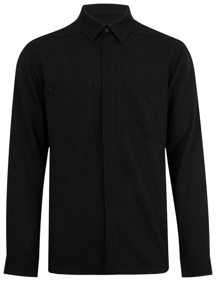 Rick Owens Work Shirt Black