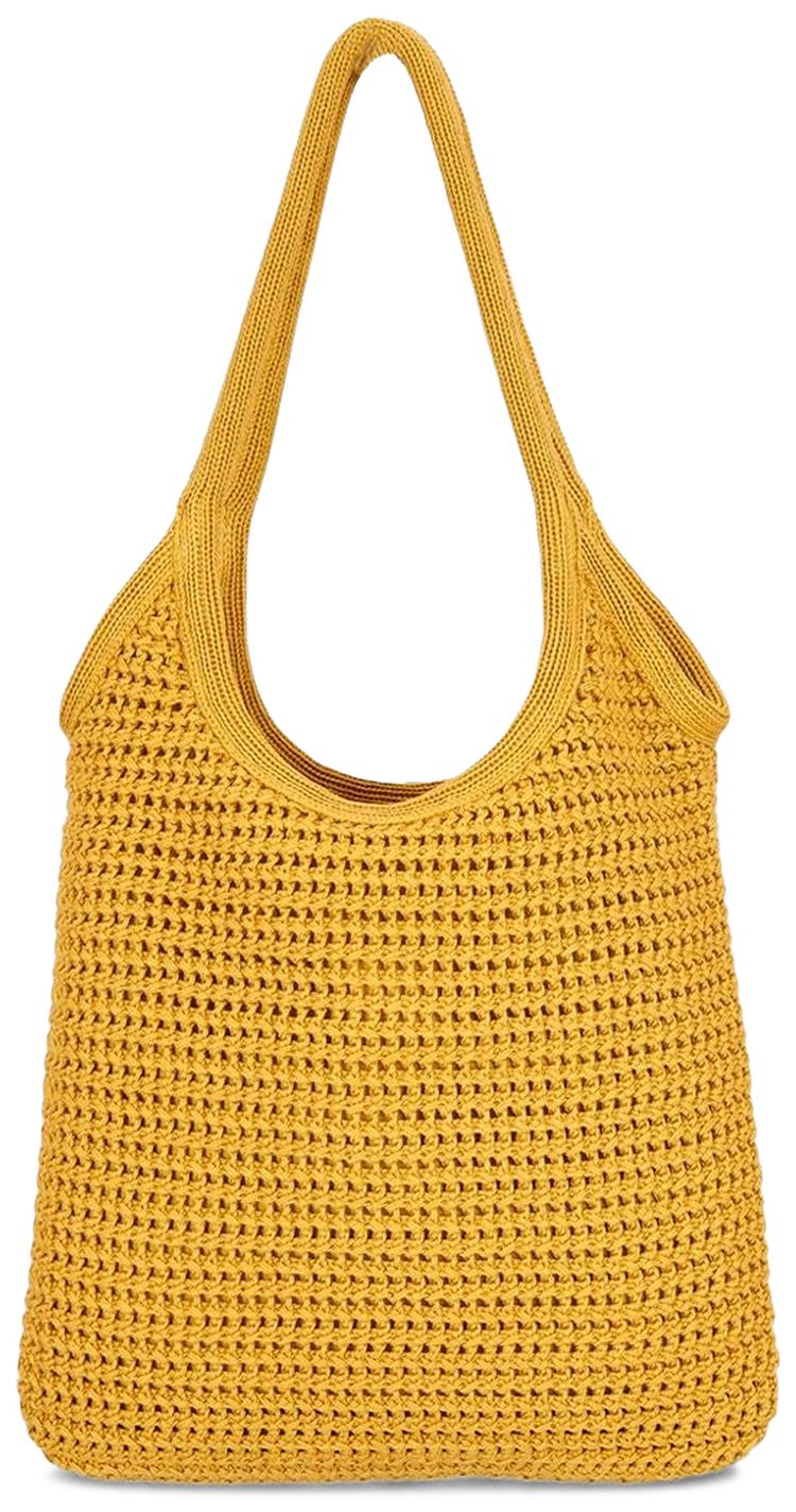 Miu Miu Woven Shopping Bag OchreCacao