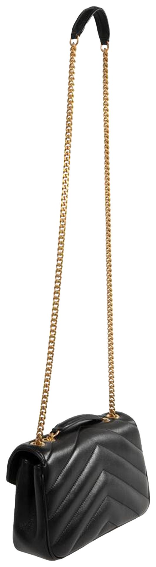 Saint Laurent Small Loulou Chain Bag Black