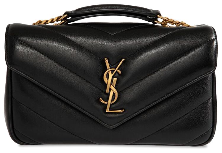 Saint Laurent Small Loulou Chain Bag Black
