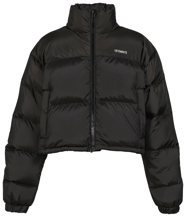 Vetements Iconic Boxy Puffer Jacket Black
