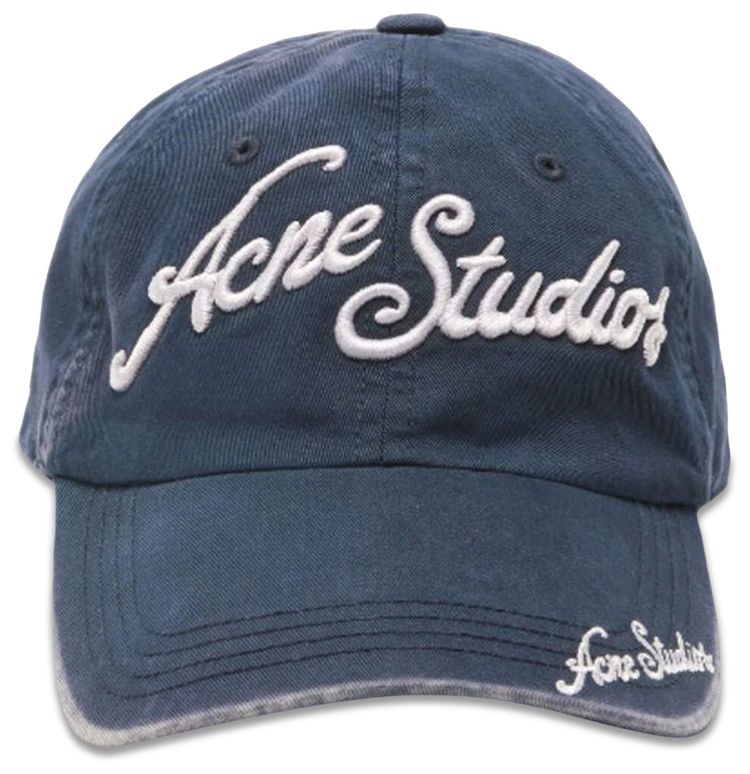 Acne Studios Logo Cap Deep Blue
