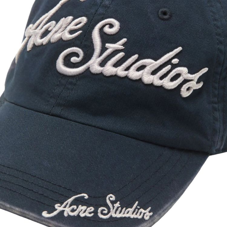 Acne Studios Logo Cap Deep Blue