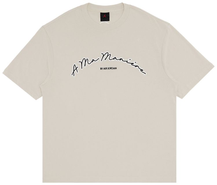 Air Jordan x A Ma Maniere Short Sleeve T Shirt Light Orewood Brown