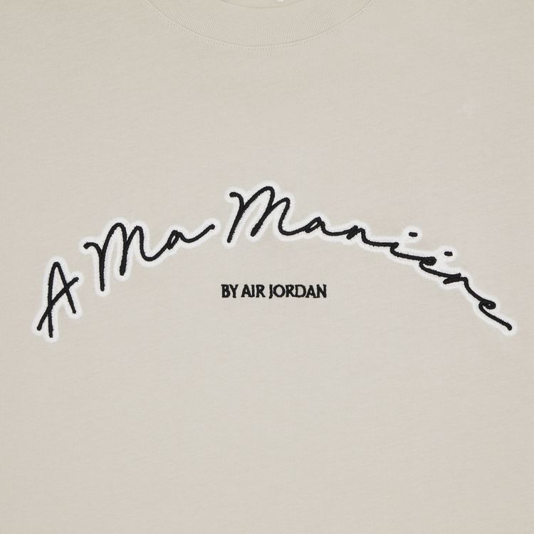 Air Jordan x A Ma Maniere Short Sleeve T Shirt Light Orewood Brown
