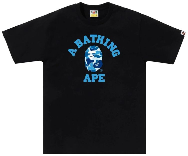 BAPE ABC Camo College Tee BlackBlue