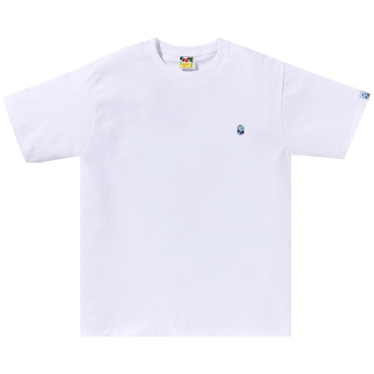 BAPE ABC Camo One Point Tee WhiteBlue