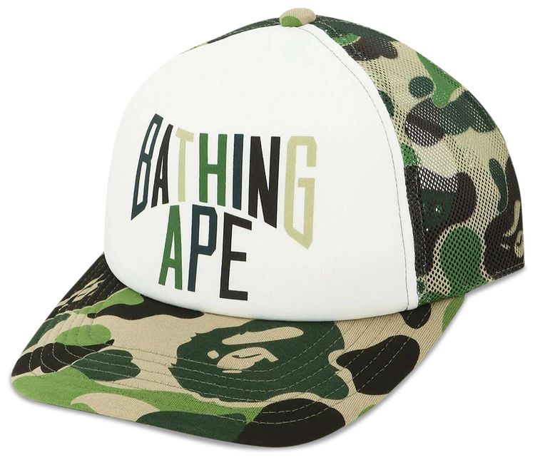 BAPE ABC Camo NYC Logo Mesh Cap Green