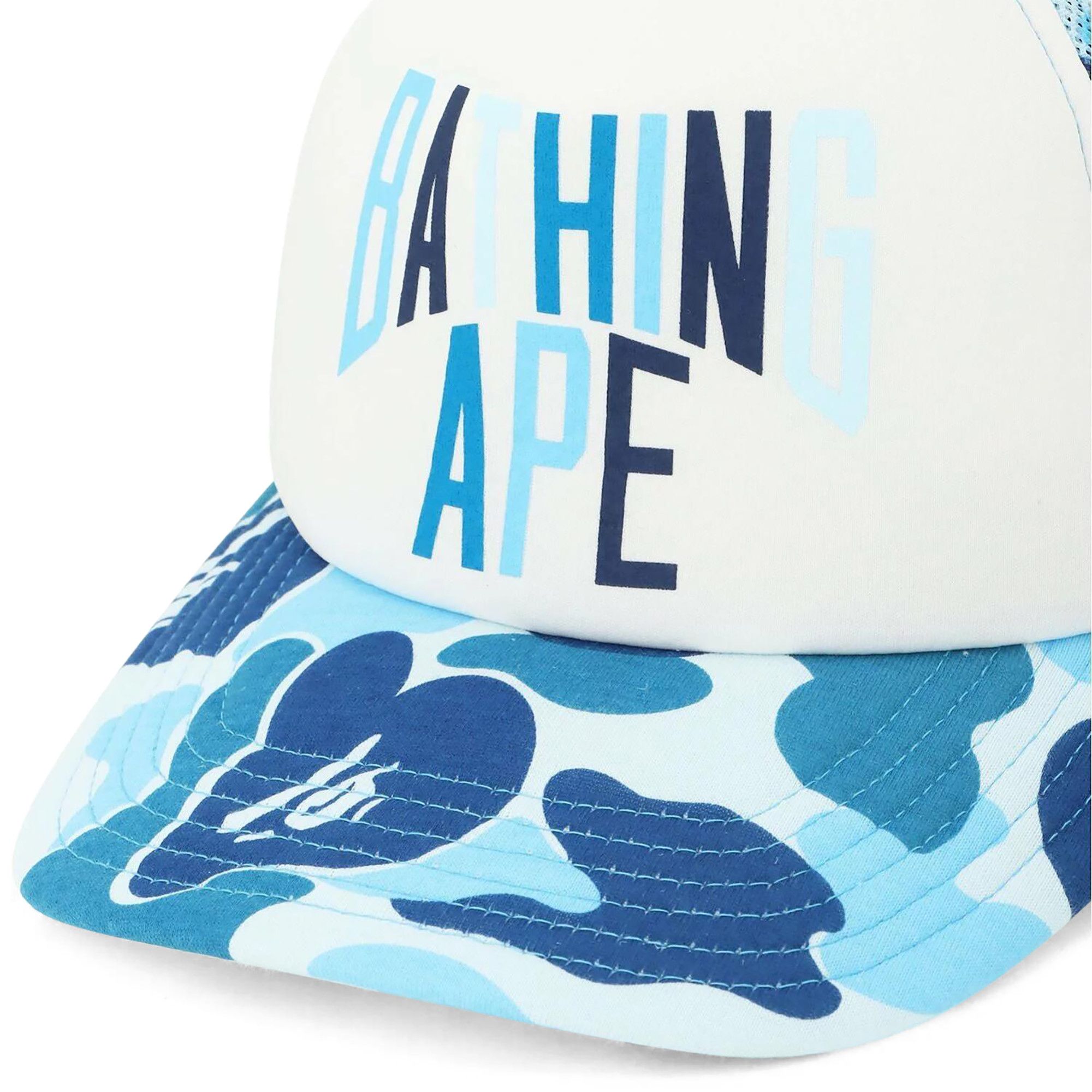 Buy BAPE ABC Camo NYC Logo Mesh Cap 'Blue' - 1L30 180 012 BLUE | GOAT