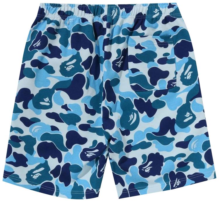 BAPE ABC Camo Shark Sweatshorts Blue