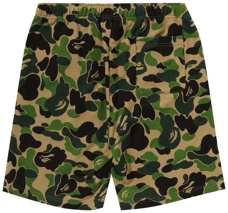 BAPE ABC Camo Shark Sweatshorts Green