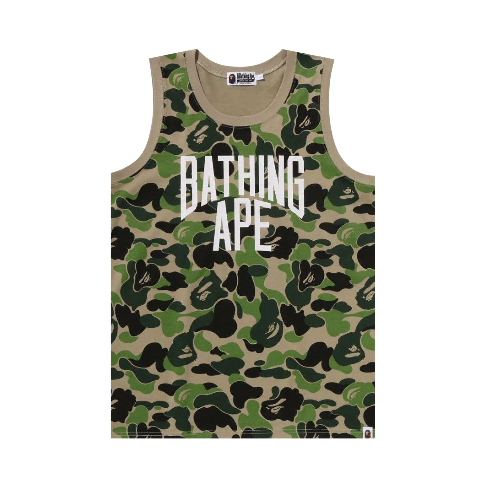 Buy BAPE ABC Camo NYC Logo Tank Top 'Green' - 1L30 108 002 GREEN