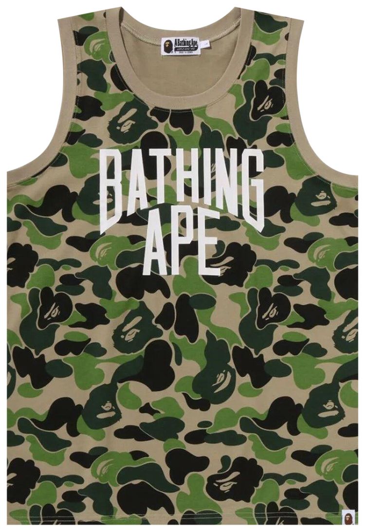 BAPE ABC Camo NYC Logo Tank Top Green