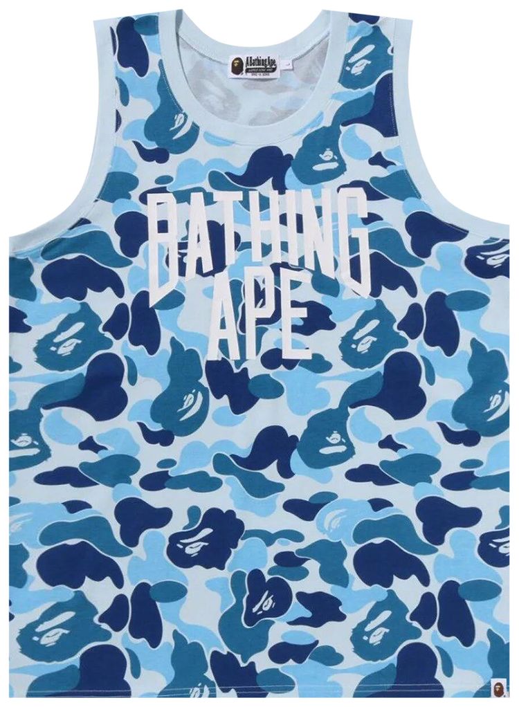 BAPE ABC Camo NYC Logo Tank Top Blue