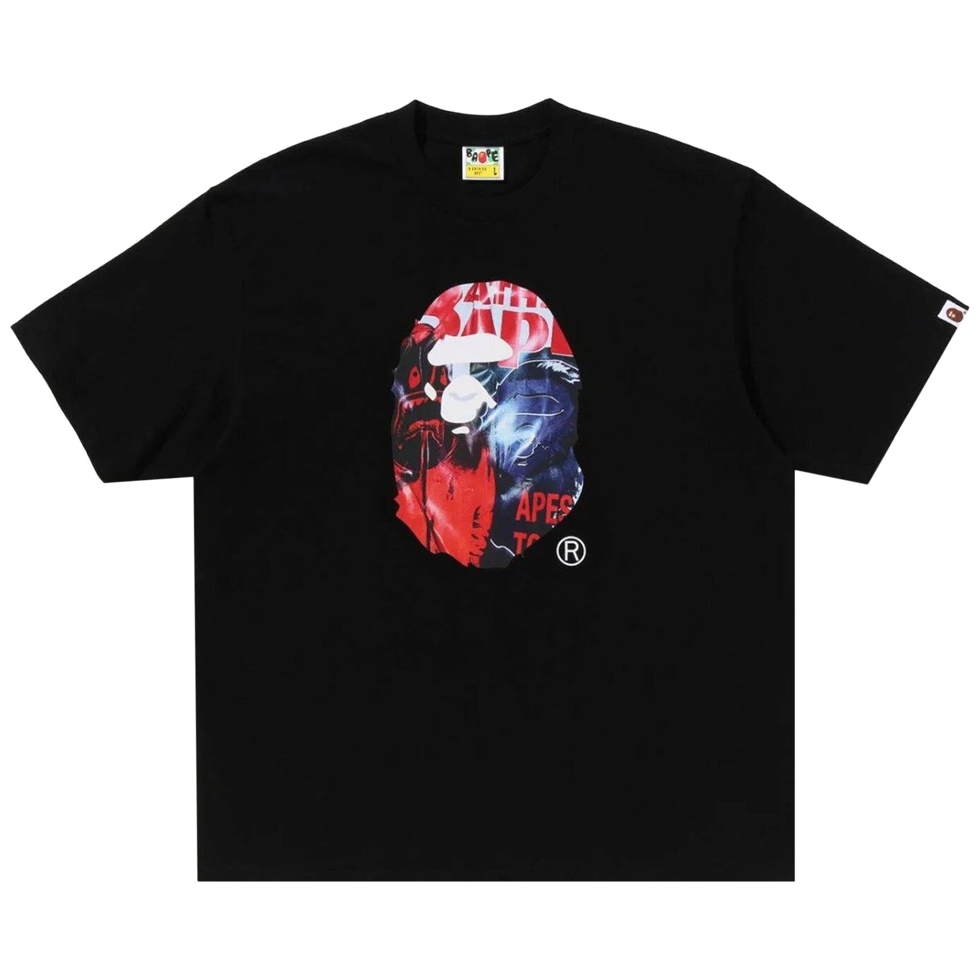 トップス A BATHING APE BAPE HEAD LOGO T-SHIRT L 001TEL301309_BLK_A_3a27b77d-
