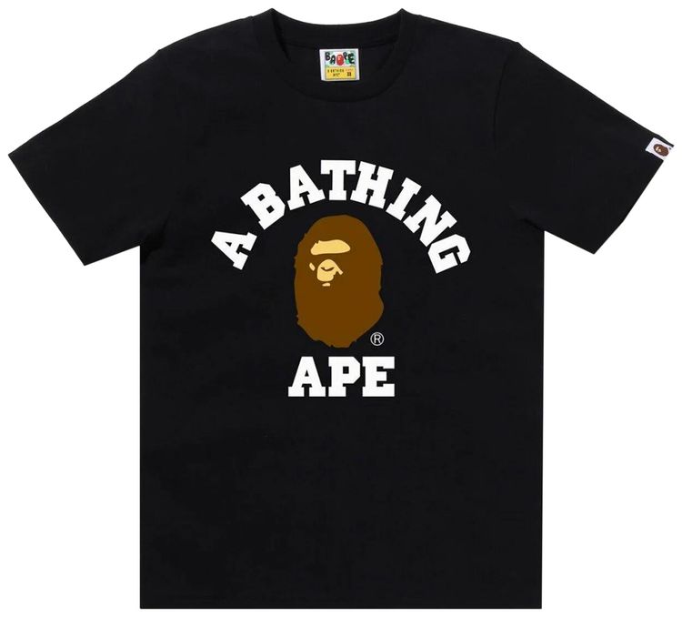 BAPE College Tee Black