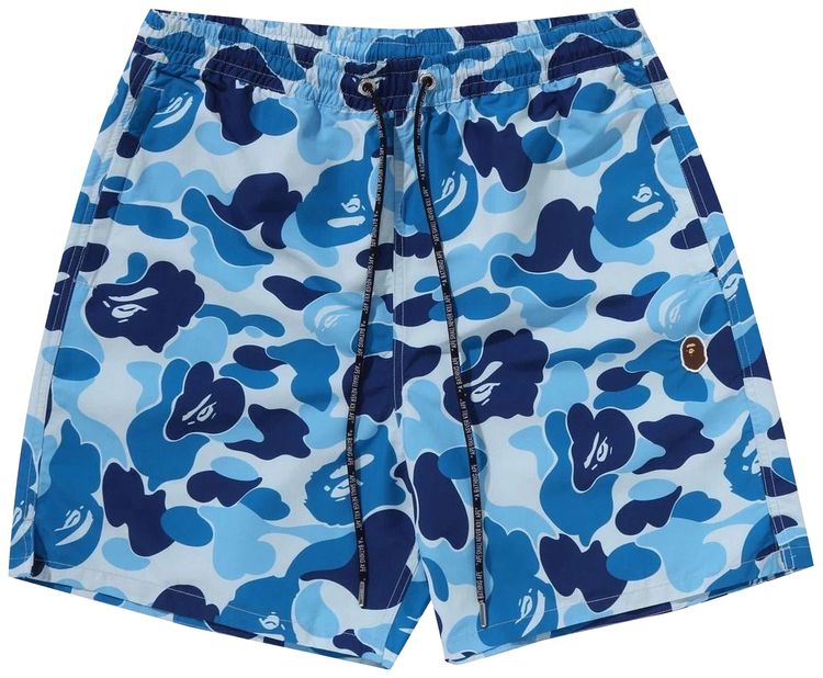 BAPE ABC Camo One Point Relaxed Fit Water Shorts Blue