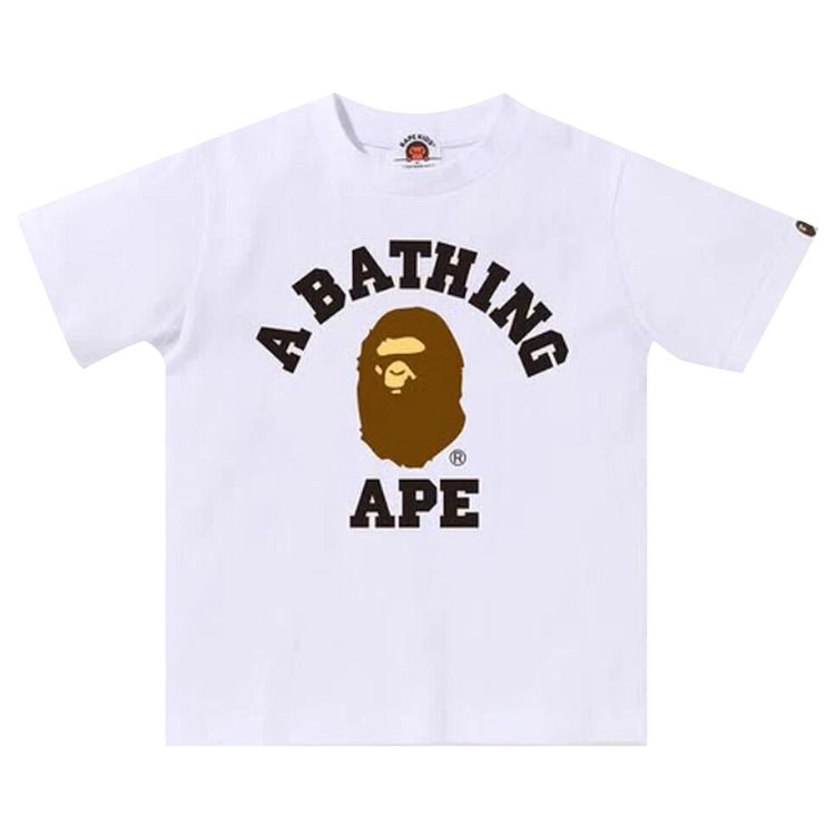 BAPE Kids College Tee White