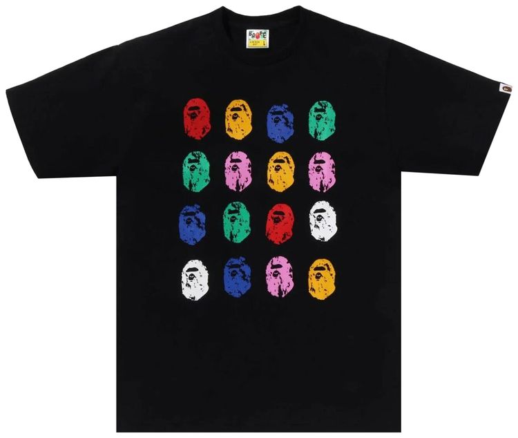 BAPE A Bathing Ape 32nd Anniversary Ape Head Tee Black