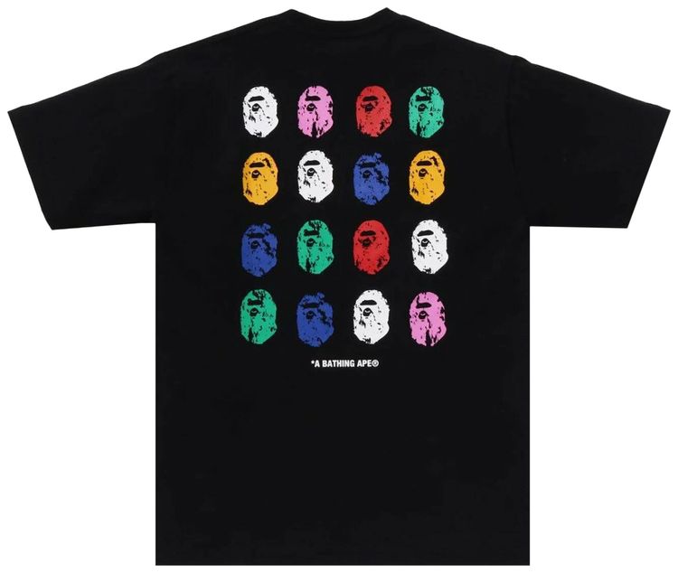 BAPE A Bathing Ape 32nd Anniversary Ape Head Tee Black