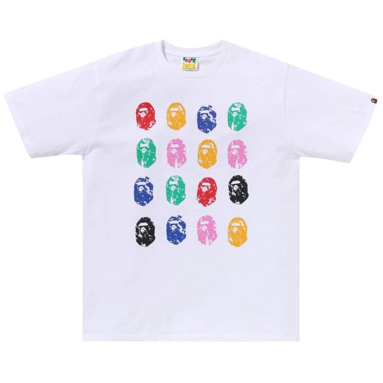 BAPE A Bathing Ape 32nd Anniversary Ape Head Tee White